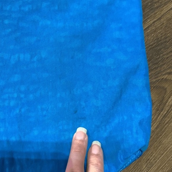 Kipling blue crossbody purse. Double zipper stone wash blue - Picture 5 of 12